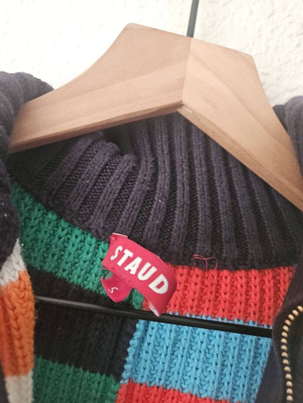 Staud Hampton sweater in cabana stripe, small - Picture 10 of 13